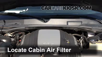 2010 Dodge Challenger RT 5.7L V8 Filtro de aire (interior) Cambio